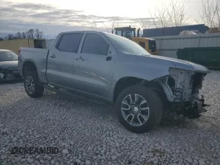 2025 Chevrolet Silverado 1500 with VIN 3GCPKKEK1SG119365, listed as a Copart auction lot 43724235 with 3,439 mi miles and Salvage Title. Bid and sale history available at DreamBid. Image 4.