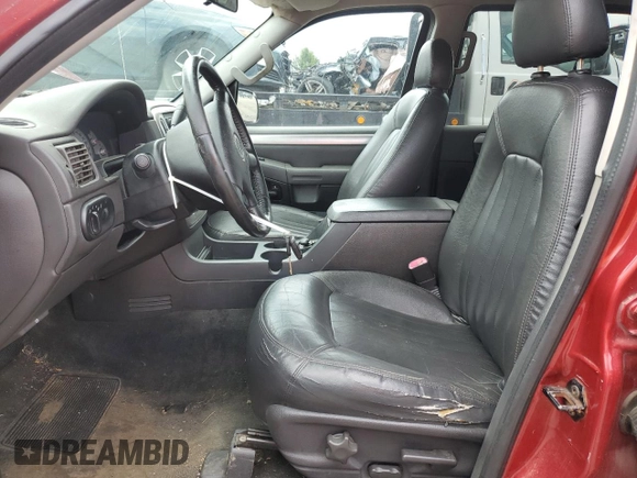 2004 Mercury Mountaineer Convenience with VIN 4M2ZU86KX4UJ06323, listed as a Copart auction lot 61662835 with 186,014 mi miles and Salvage title. Bid and sale history available at DreamBid. Image 7.