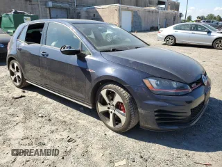 2017 Volkswagen Golf GTI Autobahn with VIN 3VW547AU1HM026617, listed as a Copart auction lot 74368554 with 81,943 mi miles and Salvage Title. Bid and sale history available at carsss.com. Image 4.