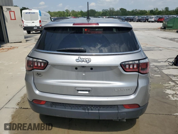 2019 Jeep Compass Limited with VIN 3C4NJCCB8KT675599, listed as a Copart auction lot 54656515 with 107,571 mi miles and Salvage title. Bid and sale history available at DreamBid. Image 6.