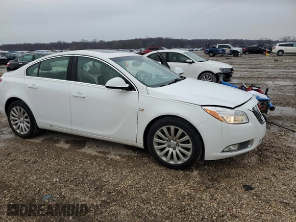 2011 Buick Regal CXL Turbo TO2 with VIN W04GW5EV6B1064503, listed as a Copart auction lot 82432824 with 138,571 mi miles and Salvage Title. Bid and sale history available at DreamBid. Image 4.