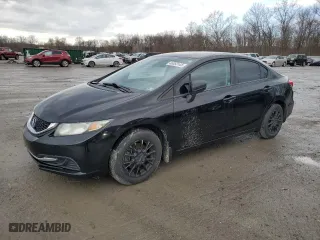 2015 Honda Civic Sedan LX with VIN 19XFB2F5XFE243110, listed as a Copart auction lot 46053145 with 113,978 mi miles and Salvage Title. Bid and sale history available at carsss.com. Image 1.