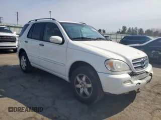 2004 Mercedes-Benz M-Class with VIN 4JGAB75E84A491280, listed as a Copart auction lot 48494035 with 61,843 mi miles and Salvage Title. Bid and sale history available at carsss.com. Image 4.