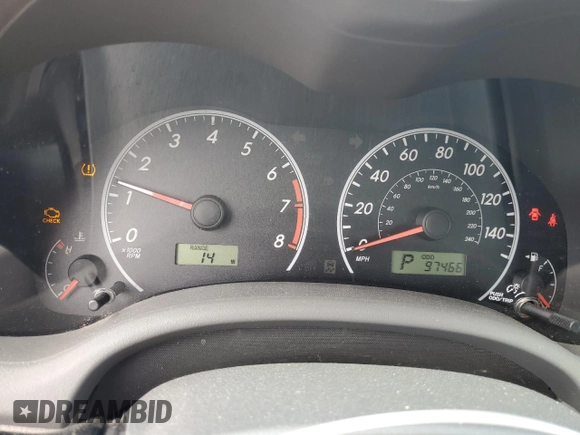 2009 Toyota Corolla with VIN 1NXBU40E69Z138269, listed as a Copart auction lot 53919485 with 97,466 mi miles and Clean Title. Bid and sale history available at carsss.com. Image 9.