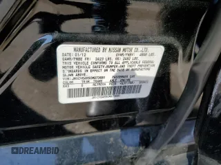 2012 Infiniti G37 x with VIN JN1CV6AR5CM973681, listed as a Copart auction lot 51357595 with Not Provided miles and Non Repairable. Bid and sale history available at DreamBid. Image 12.