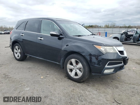 2010 Acura MDX with VIN 2HNYD2H27AH504075, listed as a Copart auction lot 51822935 with 174,471 mi miles and Salvage Title. Bid and sale history available at carsss.com. Image 4.