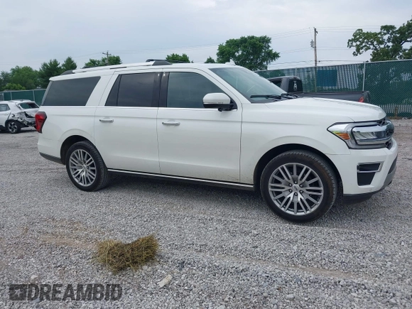 2023 Ford Expedition Max Limited with VIN 1FMJK2A82PEA33668, listed as a IAAI auction lot 42345147 with 53,838 mi miles and . Bid and sale history available at DreamBid. Image 1.