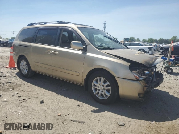 2007 Kia Sedona EX with VIN KNDMB233376157820, listed as a Copart auction lot 54328985 with Not Provided miles and Salvage Title. Bid and sale history available at DreamBid. Image 4.