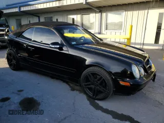 2003 Mercedes-Benz CLK 3.2L with VIN WDBLK65G53T136688, listed as a Copart auction lot 43355805 with 152,398 mi miles and Salvage Title. Bid and sale history available at carsss.com. Image 4.