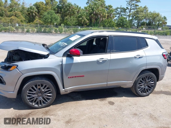 2023 Jeep Compass Limited with VIN 3C4NJDCN4PT511404, listed as a IAAI auction lot 42125419 with 36,710 mi miles and . Bid and sale history available at carsss.com. Image 14.
