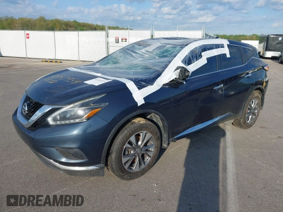 2018 Nissan Murano SV with VIN 5N1AZ2MGXJN174834, listed as a IAAI auction lot 41357934 with 63,568 mi miles and . Bid and sale history available at DreamBid. Image 19.