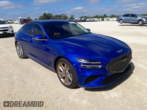2022 Genesis G70 2.0T with VIN KMTG34TA9NU088968, listed as a Copart auction lot 67469522 with Not Provided miles and Non Repairable. Bid and sale history available at DreamBid. Image 4.