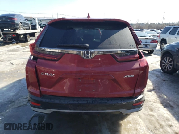 2020 Honda CR-V EX with VIN 2HKRW2H52LH617893, listed as a Copart auction lot 46120265 with 88,909 mi miles and Salvage Title. Bid and sale history available at DreamBid. Image 6.