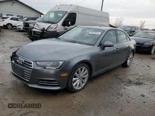 2017 Audi A4 with VIN WAUNNAF44HA148954, listed as a Copart auction lot 46916055 with 66,119 mi miles and Salvage title. Bid and sale history available at DreamBid. Image 1.