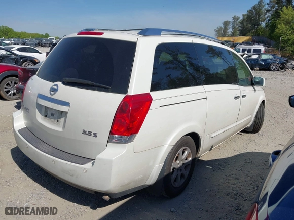 2008 Nissan Quest SE with VIN 5N1BV28U68N111238, listed as a IAAI auction lot 42055962 with 173,112 mi miles. Bid and sale history available at carsss.com. Image 4.