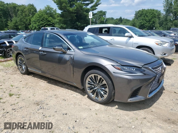 2019 Lexus LS 500 with VIN JTHC51FF7K5007211, listed as a Copart auction lot 59156954 with Not provided miles and Salvage title. Bid and sale history available at DreamBid. Image 4.