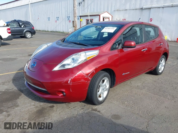 2013 Nissan LEAF SV with VIN 1N4AZ0CP3DC401314, listed as a IAAI auction lot 42201210 with 85,627 mi miles and . Bid and sale history available at DreamBid. Image 2.