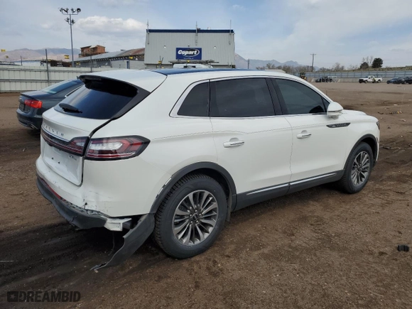 2020 Lincoln Nautilus Reserve with VIN 2LMPJ8KP2LBL23893, listed as a Copart auction lot 51179035 with 40,109 mi miles and Salvage Title. Bid and sale history available at carsss.com. Image 3.