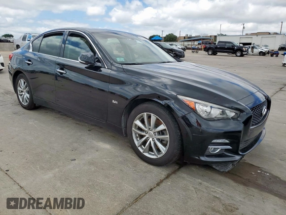 2017 Infiniti Q50 Premium with VIN JN1EV7AR2HM836459, listed as a Copart auction lot 62679735 with 91,161 mi miles and Salvage title. Bid and sale history available at DreamBid. Image 4.