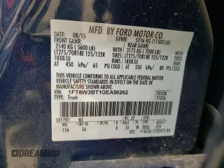 2016 Ford F-350 Platinum with VIN 1FT8W3BT1GEA56262, listed as a Copart auction lot 50536595 with 137,257 mi miles and Salvage Title. Bid and sale history available at DreamBid. Image 14.