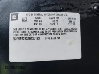 2004 Chevrolet Impala with VIN 2G1WF52E349136173, listed as a IAAI auction lot 41572743 with 163,280 mi miles. Bid and sale history available at carsss.com. Image 9.