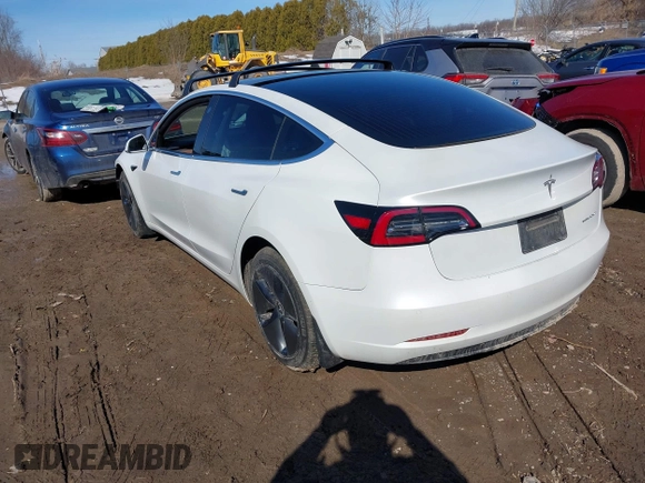 2020 Tesla Model 3 Long Range with VIN 5YJ3E1EB9LF735340, listed as a IAAI auction lot 41765919 with Not Provided miles. Bid and sale history available at carsss.com. Image 3.