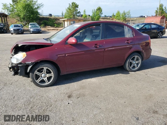 2009 Hyundai Accent Auto GLS with VIN KMHCN46C29U289987, listed as a Copart auction lot 55254085 with 164,363 mi miles and Salvage title. Bid and sale history available at DreamBid. Image 1.