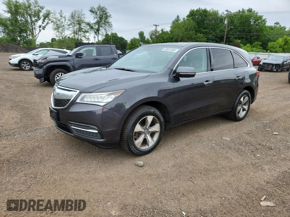 2014 Acura MDX with VIN 5FRYD4H21EB015439, listed as a Copart auction lot 62651585 with 129,877 mi miles and Clean title. Bid and sale history available at DreamBid. Image 1.