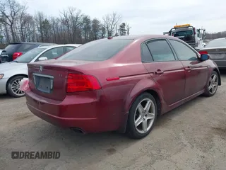 2005 Acura TL with VIN 19UUA66205A021637, listed as a IAAI auction lot 41827412 with 228,904 mi miles. Bid and sale history available at carsss.com. Image 4.