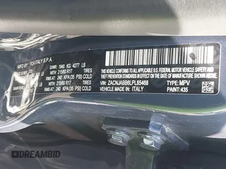2020 Jeep Renegade Latitude with VIN ZACNJABB6LPL85468, listed as a IAAI auction lot 42515585 with 129,240 mi miles and . Bid and sale history available at DreamBid. Image 9.