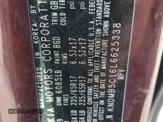 2020 Kia Sedona LX with VIN KNDMB5C16L6625338, listed as a Copart auction lot 68934524 with Not Provided miles and Salvage Title. Bid and sale history available at carsss.com. Image 13.