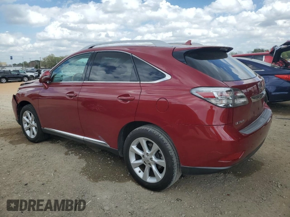 2010 Lexus RX 350 with VIN 2T2ZK1BA9AC012910, listed as a Copart auction lot 51829595 with 138,880 mi miles and Salvage Title. Bid and sale history available at carsss.com. Image 2.