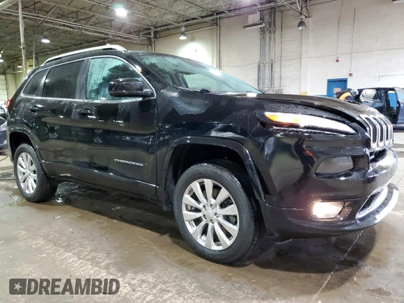 2018 Jeep Cherokee Overland with VIN 1C4PJMJX2JD614458, listed as a Copart auction lot 85475184 with 74,068 mi miles and Clean Title. Bid and sale history available at carsss.com. Image 4.