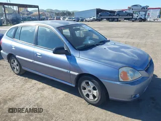 2004 Kia Rio with VIN KNADC165546190976, listed as a IAAI auction lot 41412051 with 186,378 mi miles. Bid and sale history available at carsss.com. Image 1.