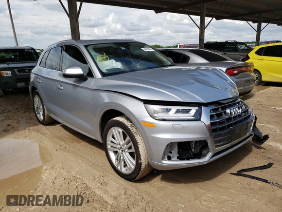 2018 Audi Q5 Premium Plus with VIN WA1BNAFYXJ2211168, listed as a Copart auction lot 45930431 with 25,250 mi miles. Bid and sale history available at carsss.com. Image 1.