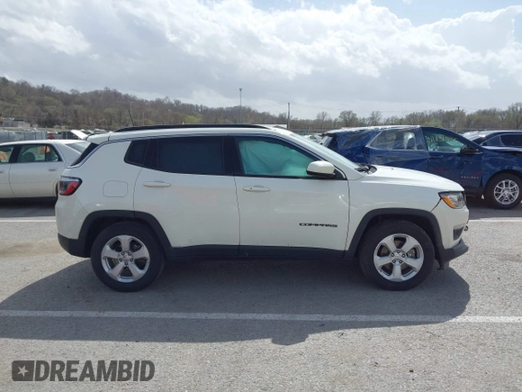 2021 Jeep Compass Latitude with VIN 3C4NJCBB7MT580777, listed as a IAAI auction lot 41813784 with 41,326 mi miles and . Bid and sale history available at DreamBid. Image 13.