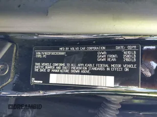 2012 Volvo S60 T5 with VIN YV1622FS0C2036881, listed as a IAAI auction lot 42653548 with 118,984 mi miles and . Bid and sale history available at DreamBid. Image 9.