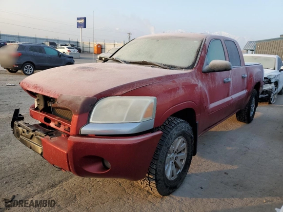 2006 Mitsubishi Raider LS with VIN 1Z7HT28K56S574705, listed as a Copart auction lot 82250434 with 133736 miles and Salvage Title. Bid and sale history available at carsss.com. Image 1.