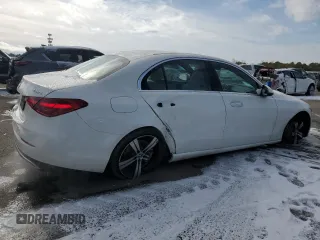 2022 Mercedes-Benz C 300 with VIN W1KAF4HB9NR039307, listed as a Copart auction lot 89340365 with 25,252 mi miles and Salvage Title. Bid and sale history available at DreamBid. Image 3.