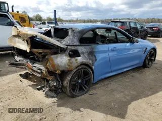 2016 BMW M4 with VIN WBS3U9C5XGP970025, listed as a Copart auction lot 46482935 with 0 mi miles and Non Repairable. Bid and sale history available at carsss.com. Image 3.