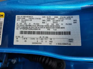 2022 Ford Ranger XL with VIN 1FTER4FH2NLD29319, listed as a Copart auction lot 87080454 with 23,868 mi miles and Salvage Title. Bid and sale history available at carsss.com. Image 12.