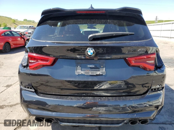 2021 BMW X3 M with VIN 5YMTS0C04M9H92362, listed as a Copart auction lot 55952494 with 18,626 mi miles and Salvage Title. Bid and sale history available at carsss.com. Image 6.