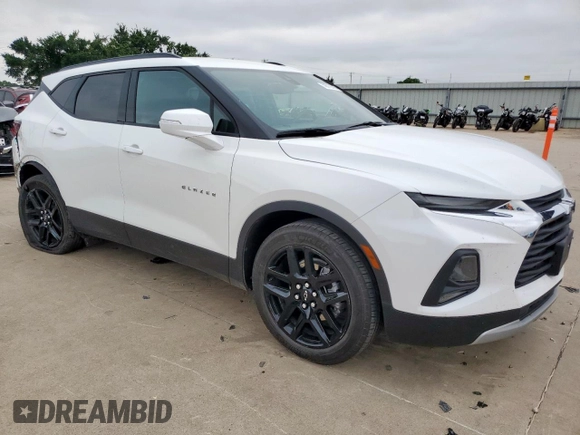 2022 Chevrolet Blazer LT with VIN 3GNKBDRS0NS175435, listed as a Copart auction lot 59018815 with 33,911 mi miles and Salvage title. Bid and sale history available at DreamBid. Image 4.