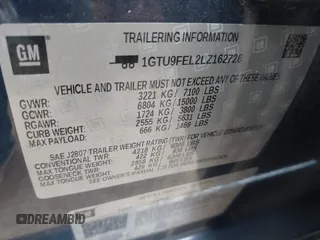 2020 GMC Sierra 1500 Denali с VIN 1GTU9FEL2LZ162726, выставлен на аукционе IAAI как лот 41442855 с пробегом 142 272 миль миль и . История ставок и продаж доступна на DreamBid. Изображение 9.