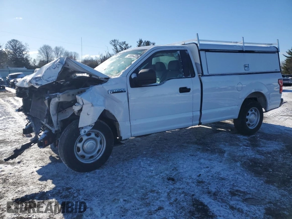 2020 Ford F-150 XL with VIN 1FTMF1CB7LKD54836, listed as a Copart auction lot 45554025 with 79,500 mi miles and Salvage Title. Bid and sale history available at carsss.com. Image 1.
