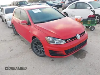 2017 Volkswagen Golf GTI S with VIN 3VW4T7AU4HM073719, listed as a IAAI auction lot 41784599 with 107,235 mi miles. Bid and sale history available at carsss.com. Image 1.