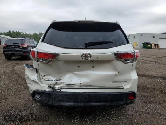 2014 Toyota Highlander Limited with VIN 5TDDKRFH1ES024406, listed as a Copart auction lot 62460525 with 172,598 mi miles and Clean title. Bid and sale history available at DreamBid. Image 6.