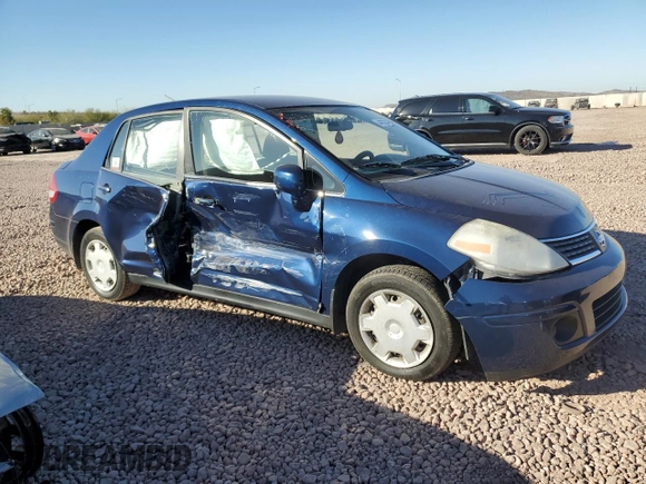 2008 Nissan Versa 1.8 S with VIN 3N1BC11E78L385445, listed as a Copart auction lot 44323285 with 79,185 mi miles and Salvage Title. Bid and sale history available at carsss.com. Image 4.