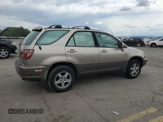 1999 Lexus RX 300 Luxury SUV with VIN JT6HF10U7X0087326, listed as a Copart auction lot 56225104 with 205,537 mi miles and Salvage Title. Bid and sale history available at carsss.com. Image 3.