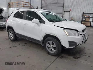 2015 Chevrolet Trax LT with VIN KL7CJRSB8FB135430, listed as a IAAI auction lot 41553648 with 75,890 mi miles. Bid and sale history available at carsss.com. Image 1.
